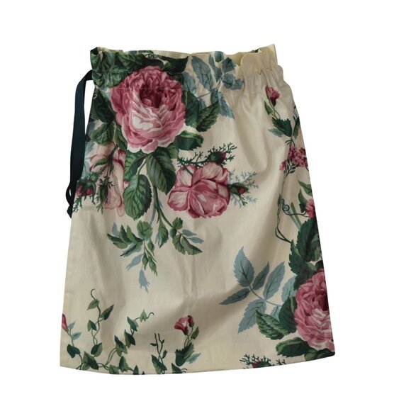 2 Nordic House Designs Floral Print Chintz Cotton Drawstring Bag Vintage - Picture 3 of 10